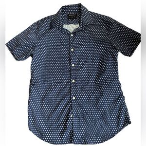 Nordstrom Bonobos Men’s Button Down Shirt Size M Excellent Condition navy white